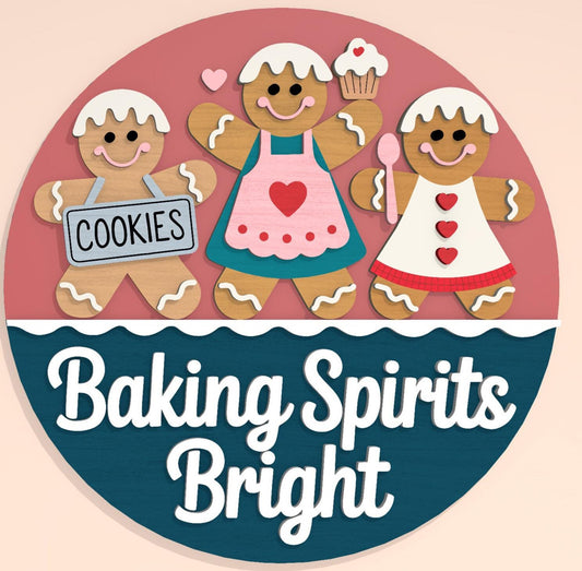Christmas- Baking Spirits Bright Door Hanger DiY