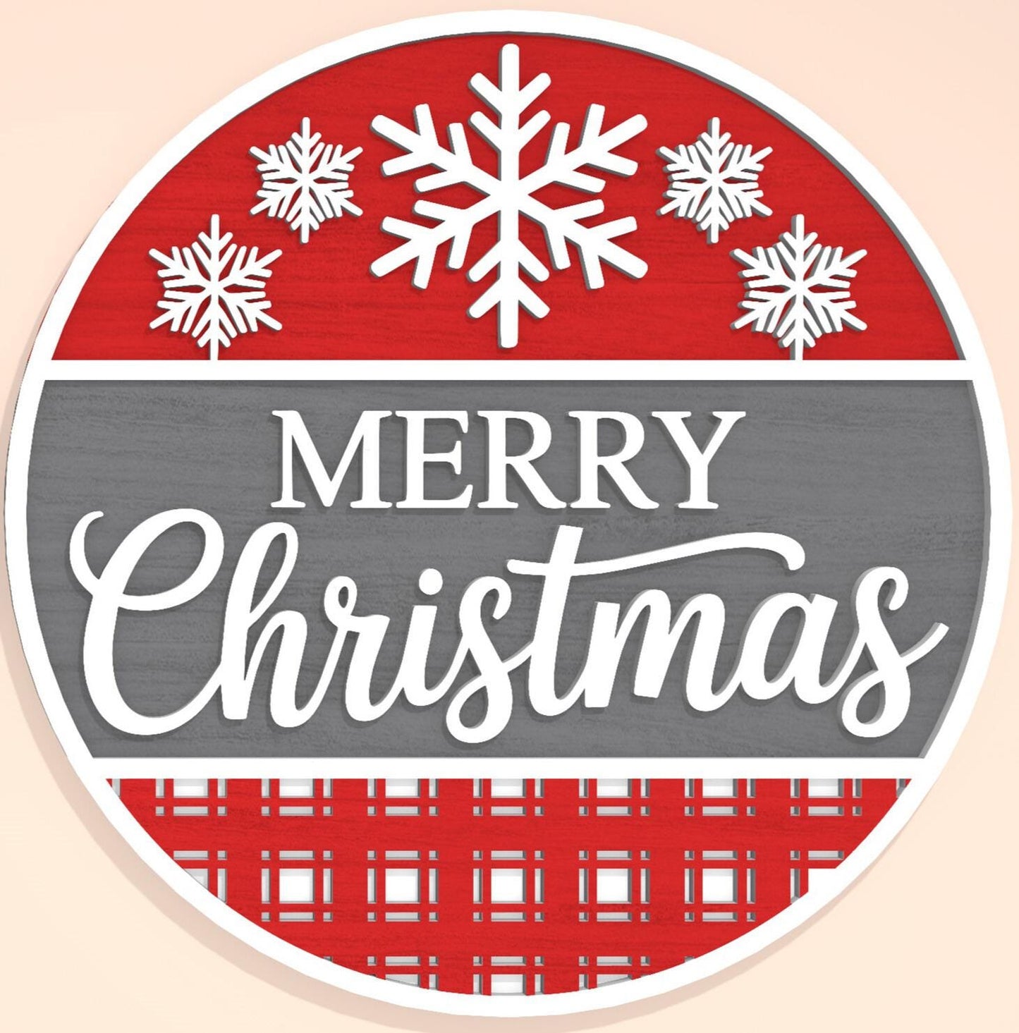 Merry Christmas- Snowflake on Top Door Hanger DiY
