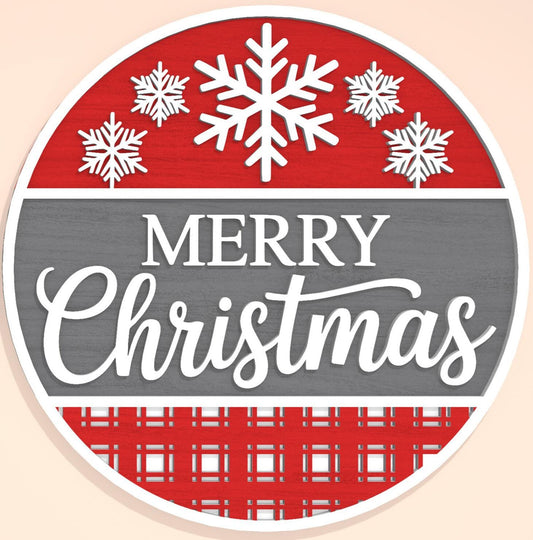 Merry Christmas- Snowflake on Top Door Hanger DiY