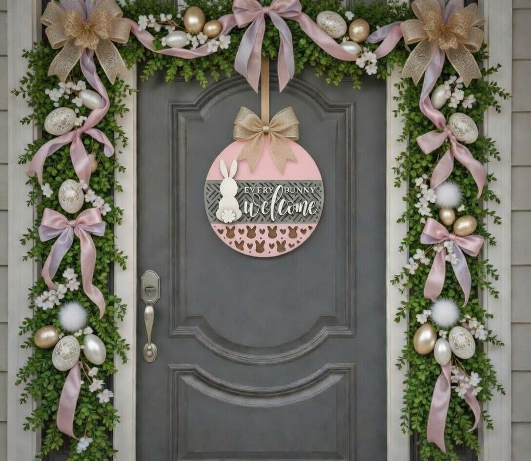 Easter - Welcome Every Bunny Door Hanger DiY
