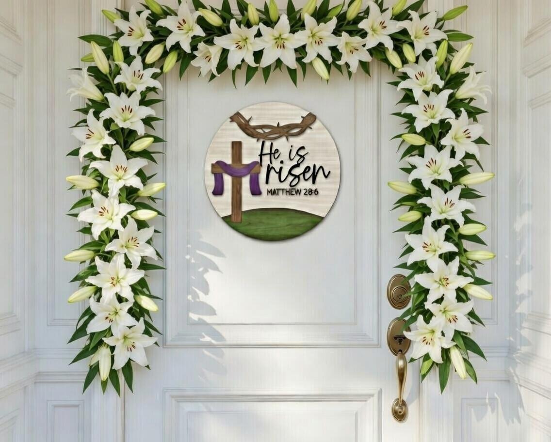 He is Risen-Thorns Door Hanger DiY