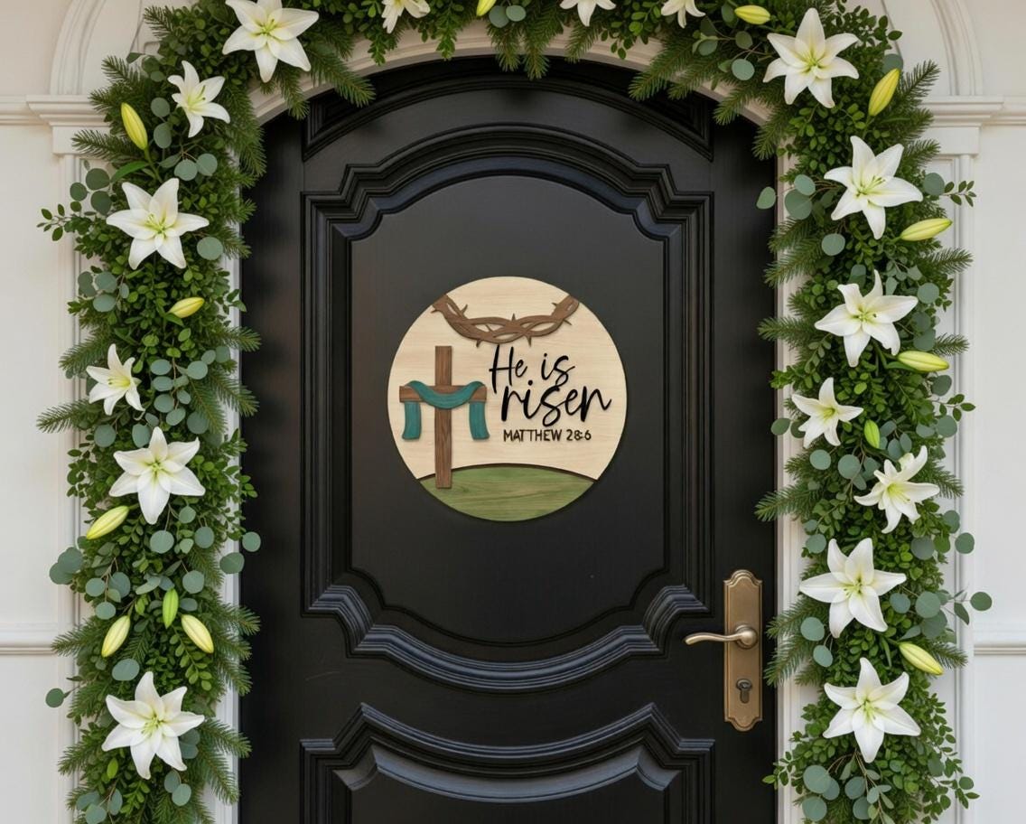 He is Risen-Thorns Door Hanger DiY
