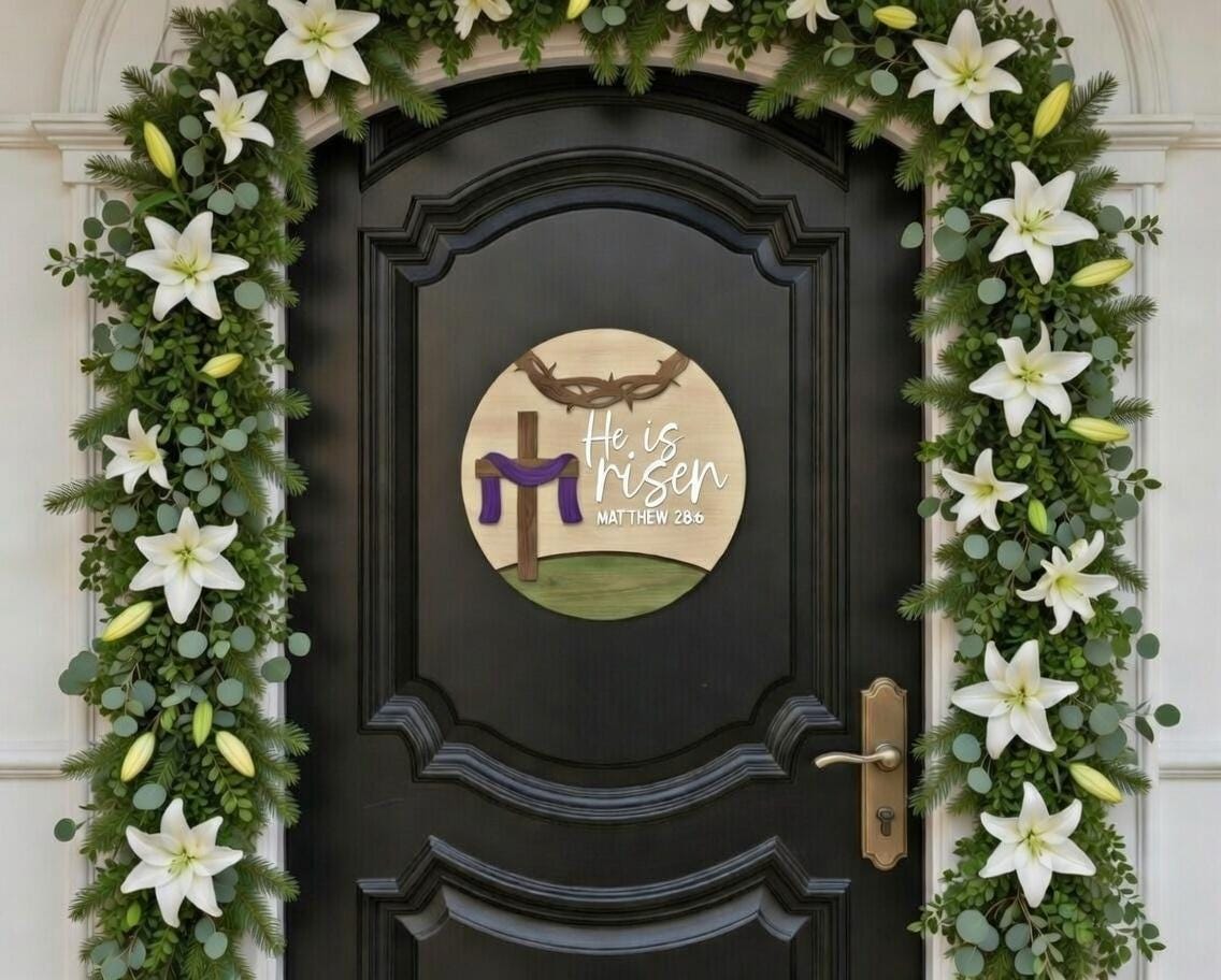 He is Risen-Thorns Door Hanger DiY