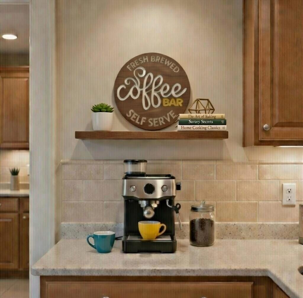 Coffee Bar Wood Door Hanger DiY