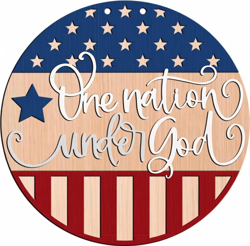 One Nation Under God Door Hanger DiY
