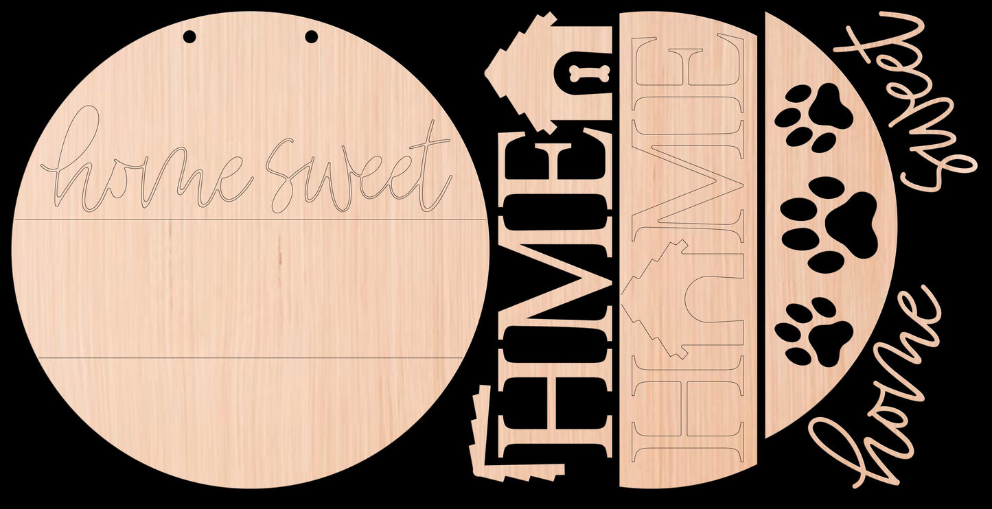 Home Sweet Dog House Door Hanger DiY
