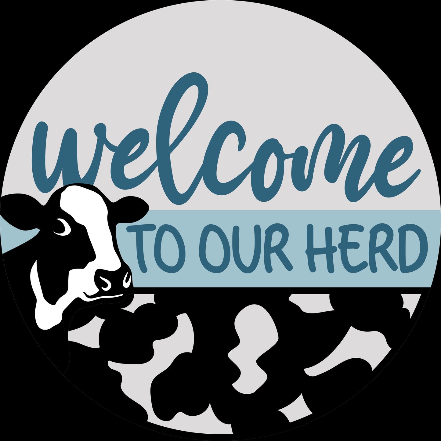 Animal- Welcome to our Herd Door Hanger  DIY