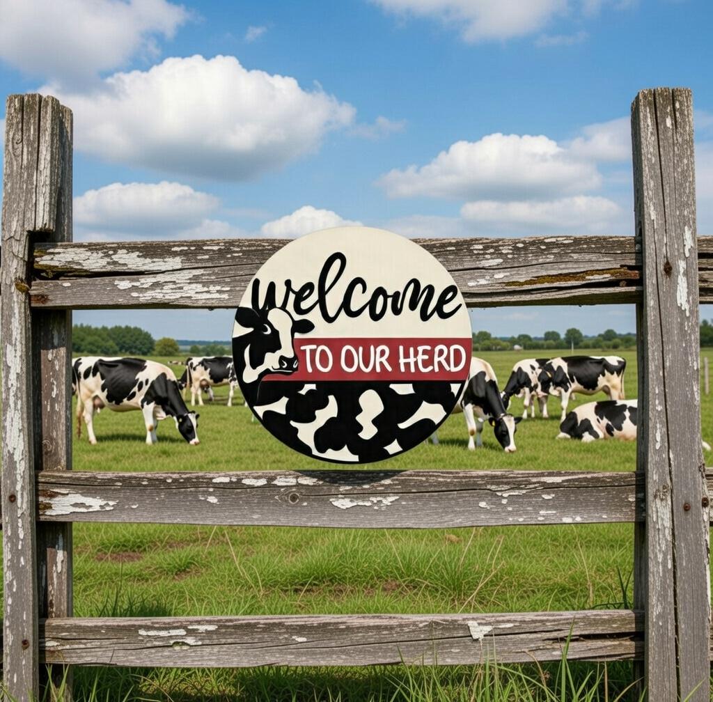 Animal- Welcome to our Herd Door Hanger  DIY