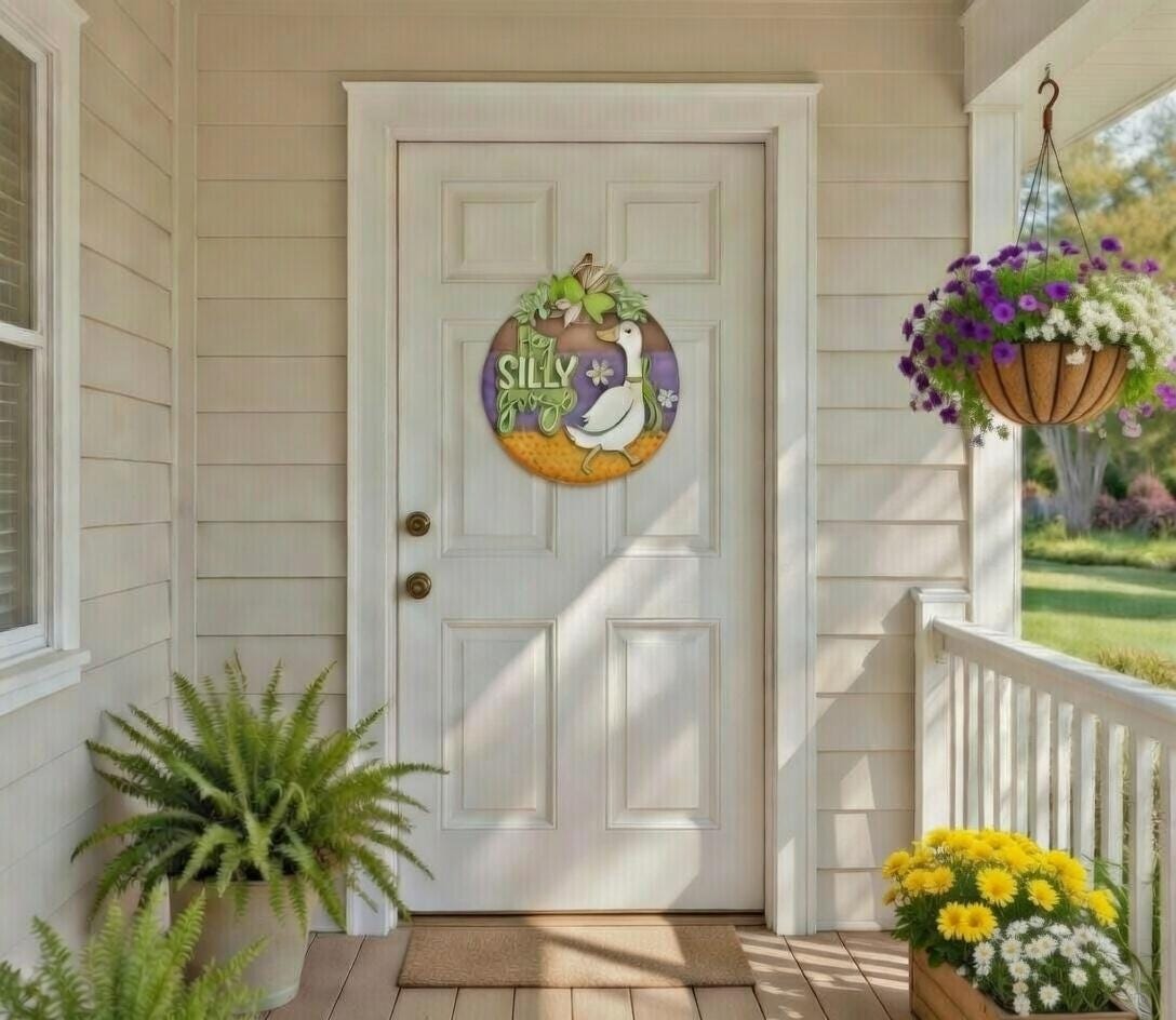 Hey Silly Goose Door Hanger DiY