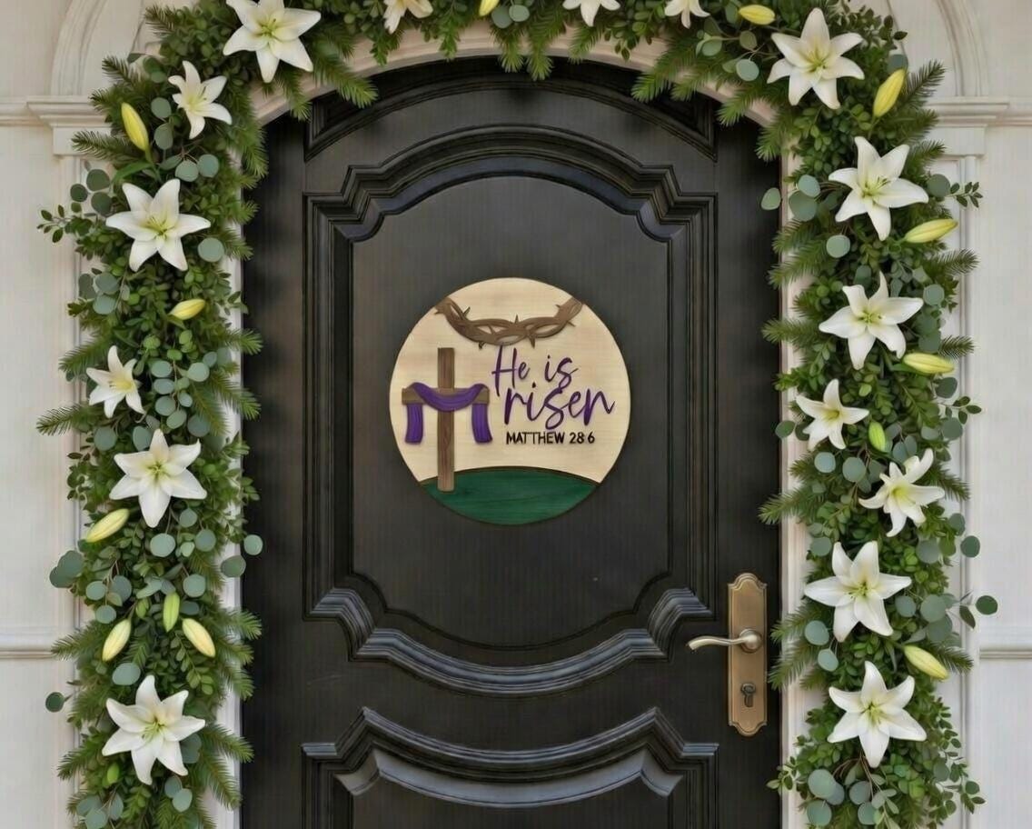 He is Risen-Thorns Door Hanger DiY