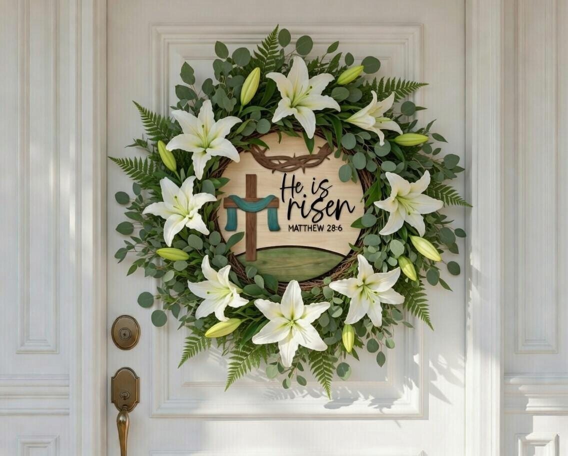 He is Risen-Thorns Door Hanger DiY