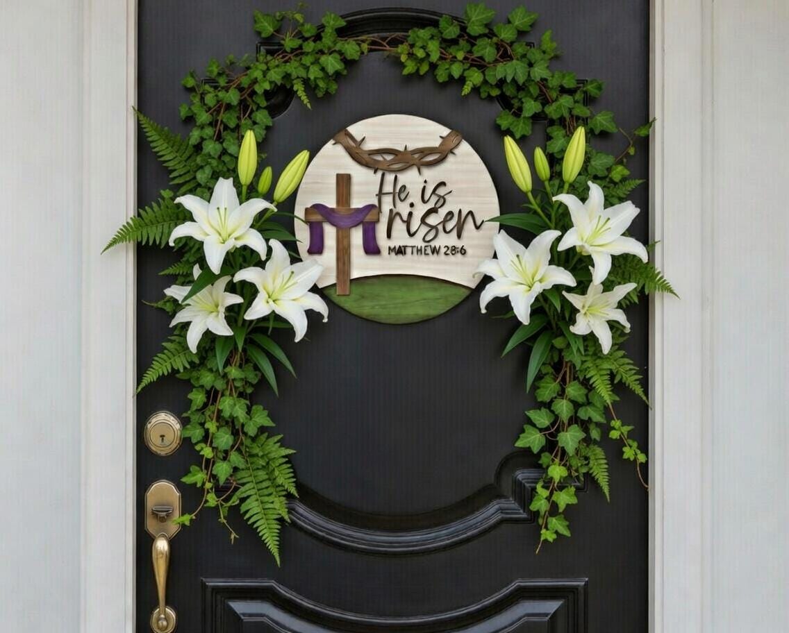 He is Risen-Thorns Door Hanger DiY