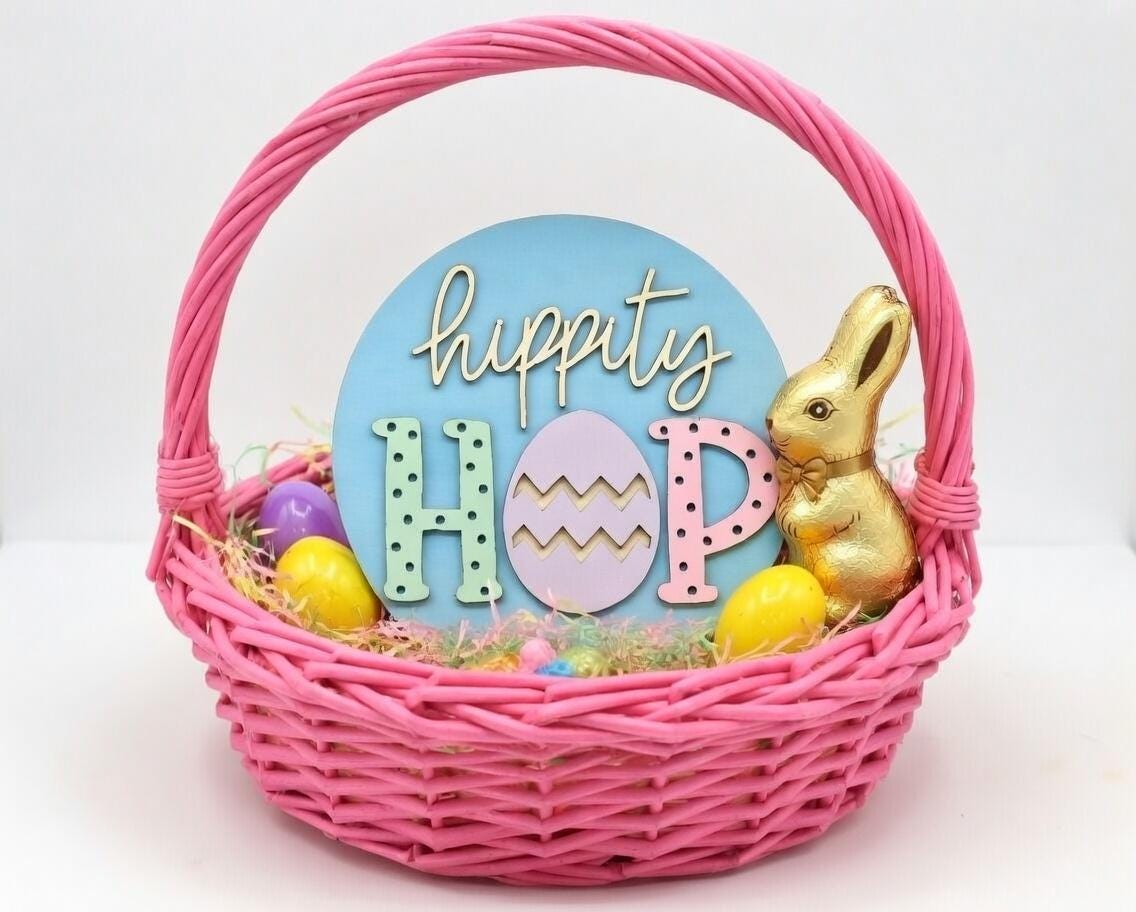 Hippity Hop Easter Door Hanger DiY
