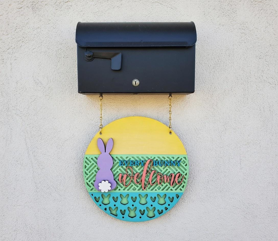 Easter - Welcome Every Bunny Door Hanger DiY