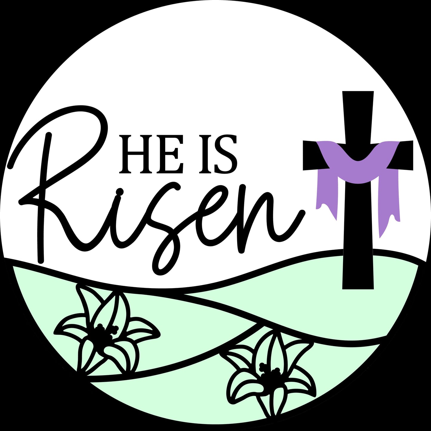 He is Risen Easter Door Hanger DiY