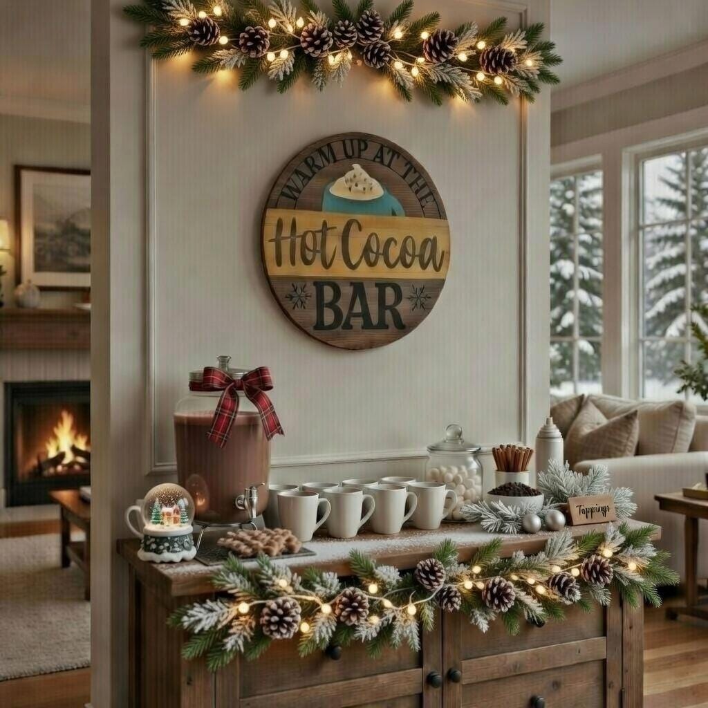 Hot Cocoa Bar Wood Sign