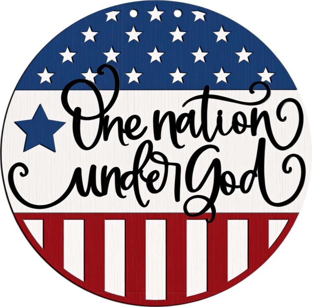 One Nation Under God Door Hanger DiY