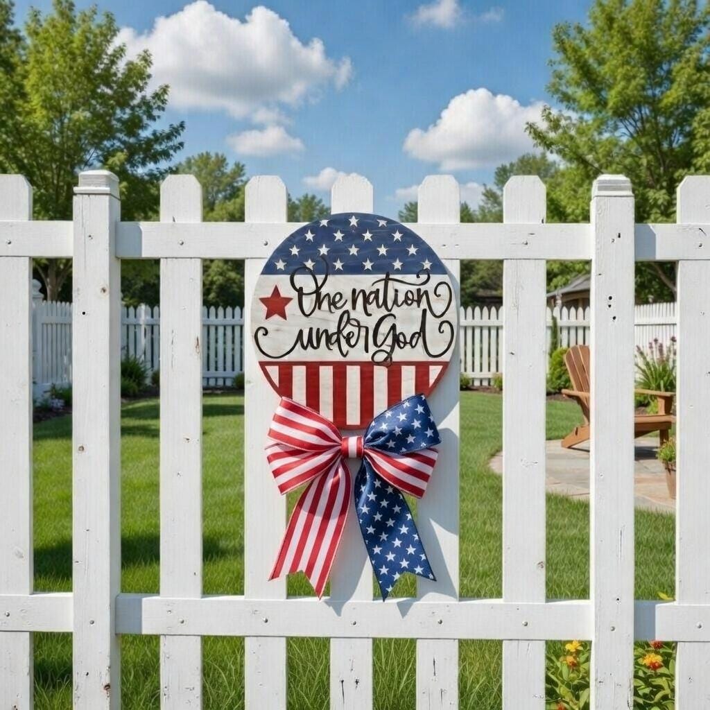 One Nation Under God Door Hanger DiY