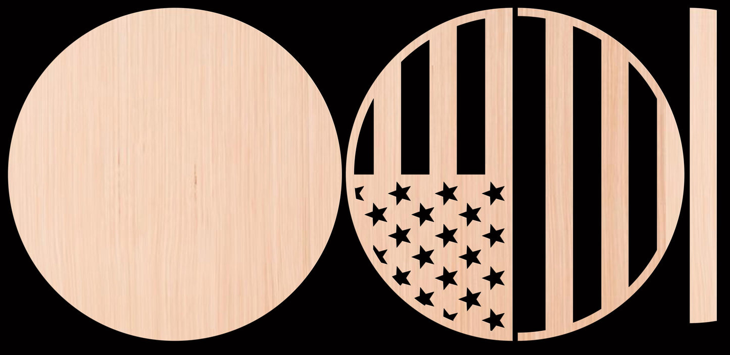 American - First Responders Flag Door Hanger DiY