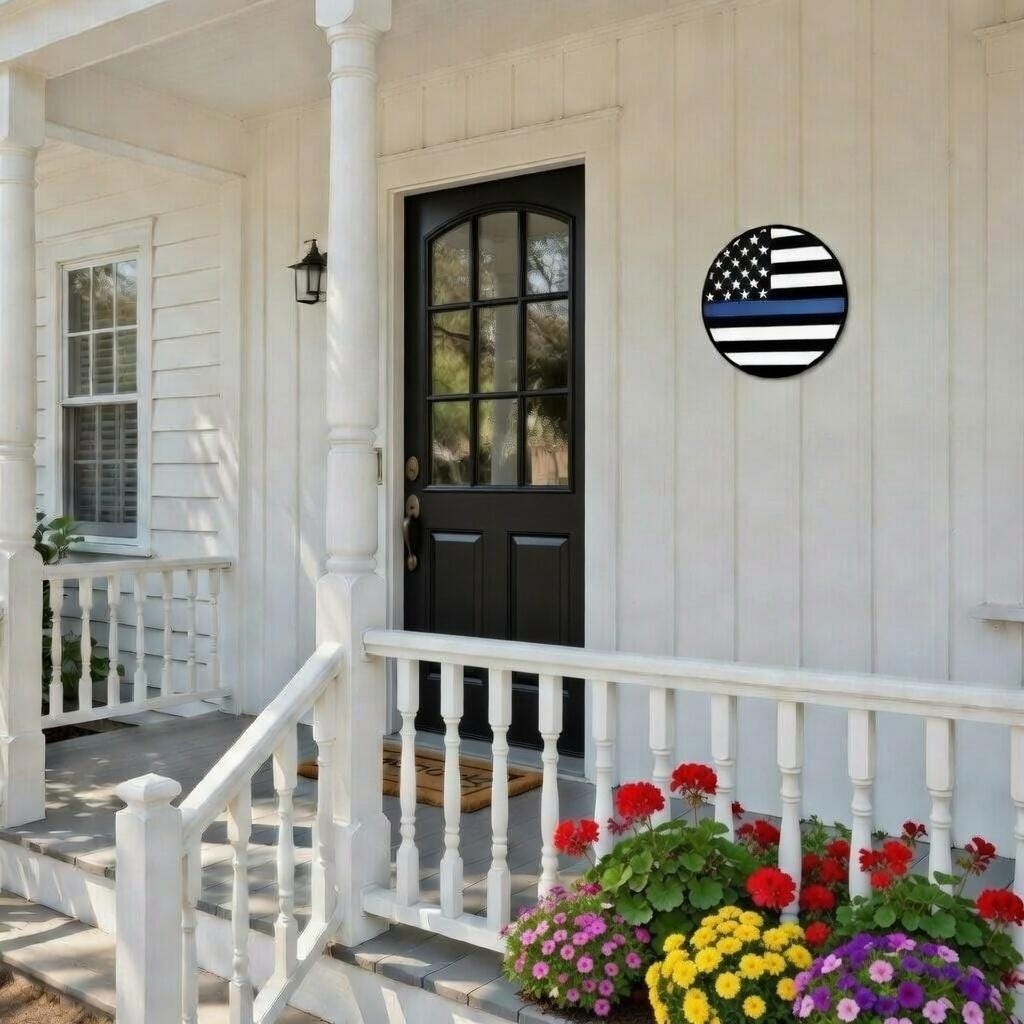 American - First Responders Flag Door Hanger DiY