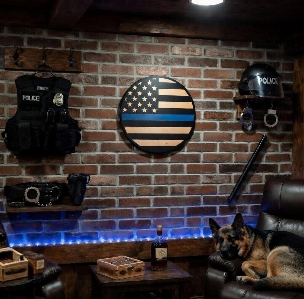 American - First Responders Flag Door Hanger DiY