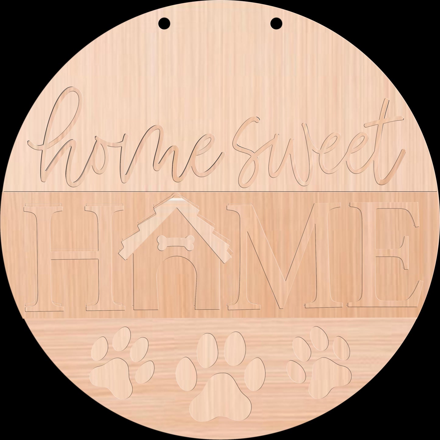 Home Sweet Dog House Door Hanger DiY