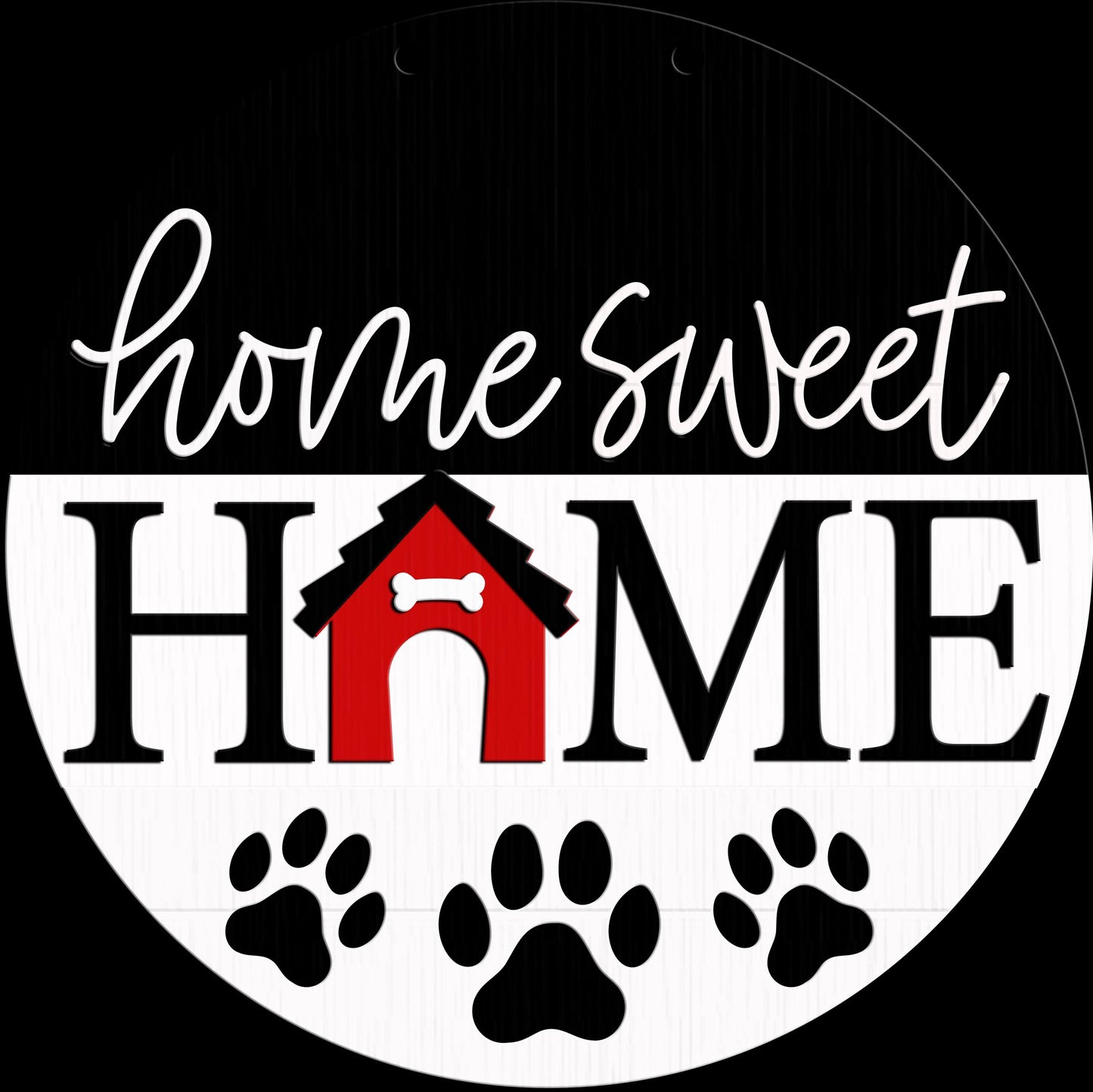 Home Sweet Dog House Door Hanger DiY
