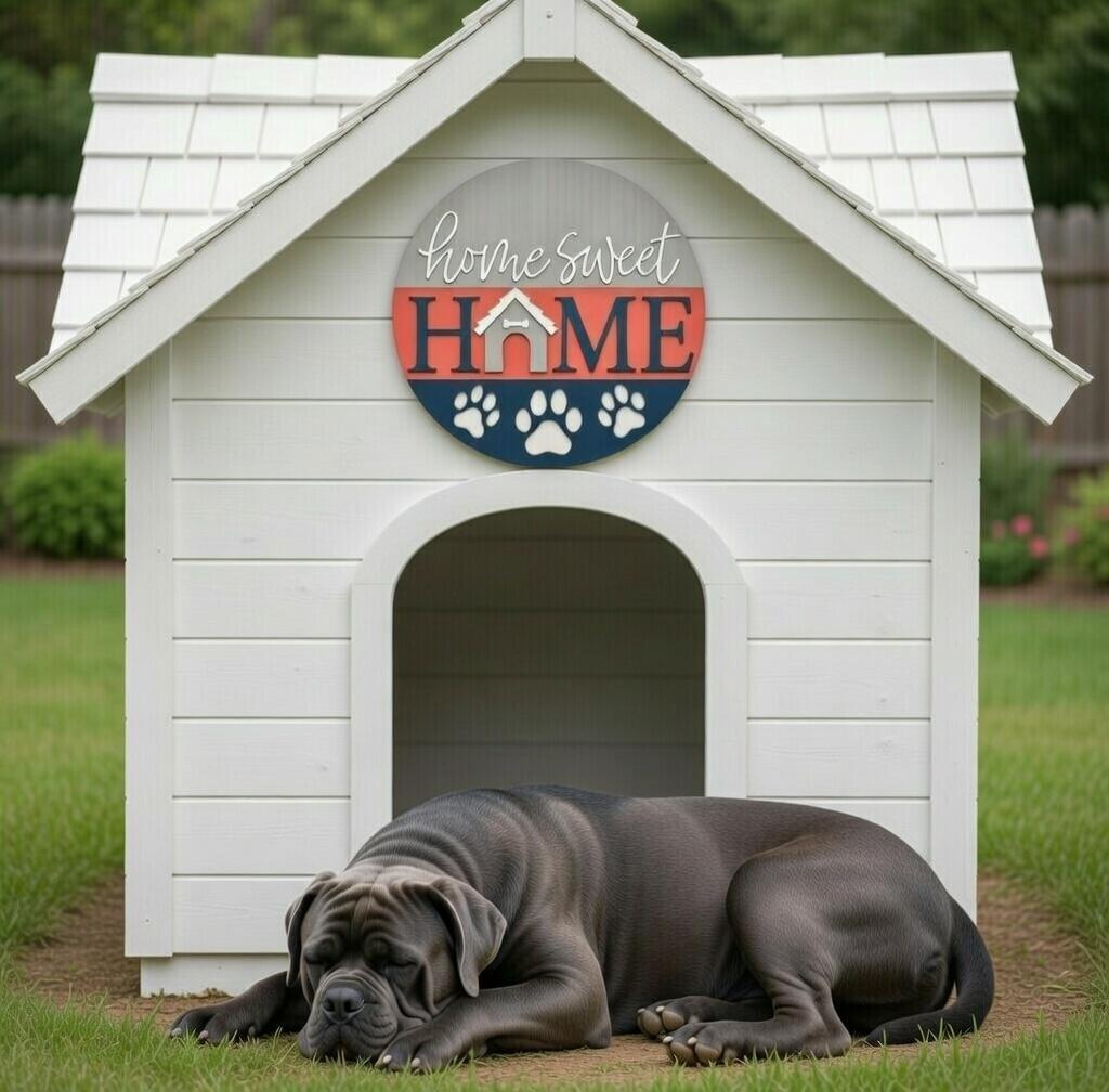 Home Sweet Dog House Door Hanger DiY