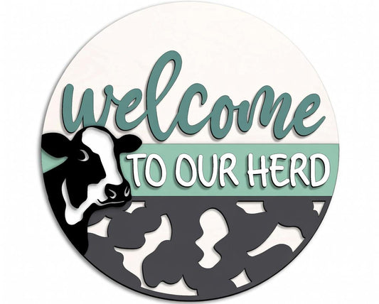 Animal- Welcome to our Herd Door Hanger  DIY