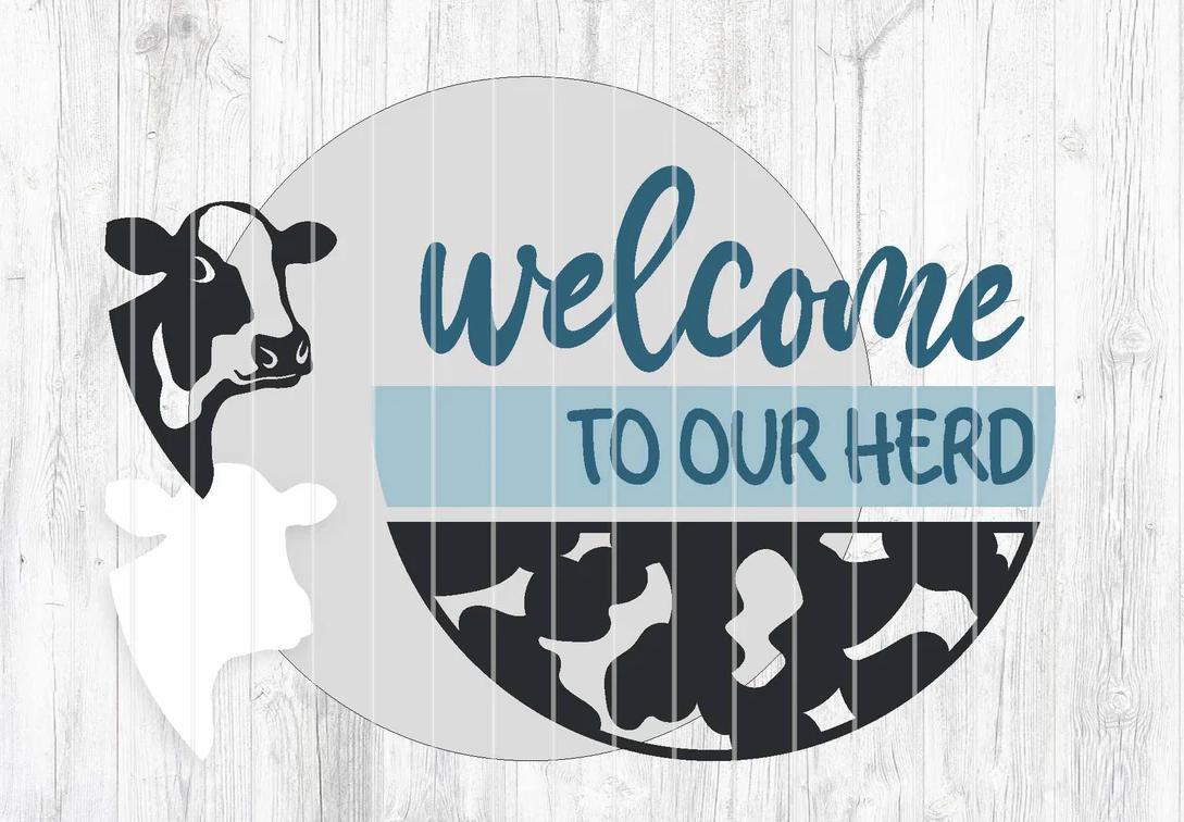 Animal- Welcome to our Herd Door Hanger  DIY
