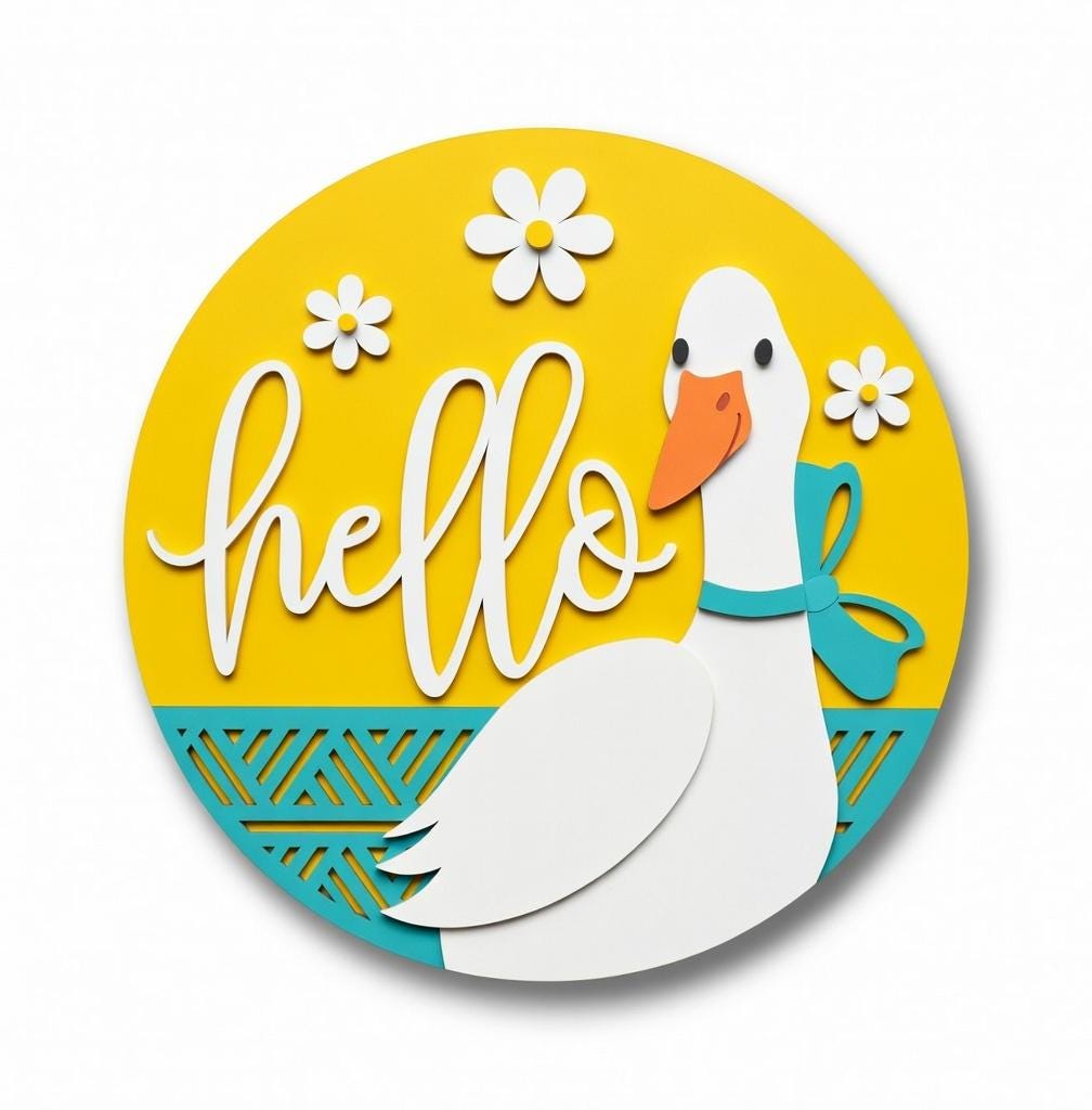 Hello Goose Sunshine Door Hanger DIY