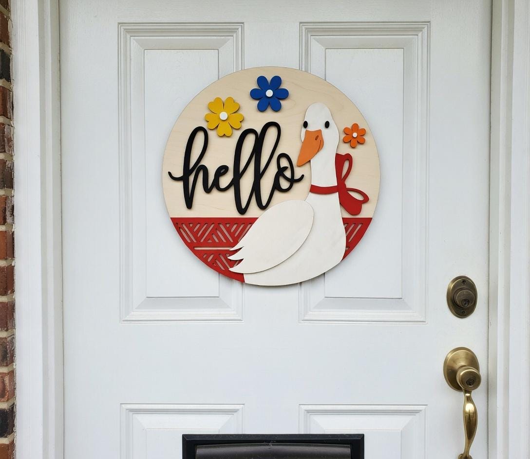 Hello Goose Sunshine Door Hanger DIY