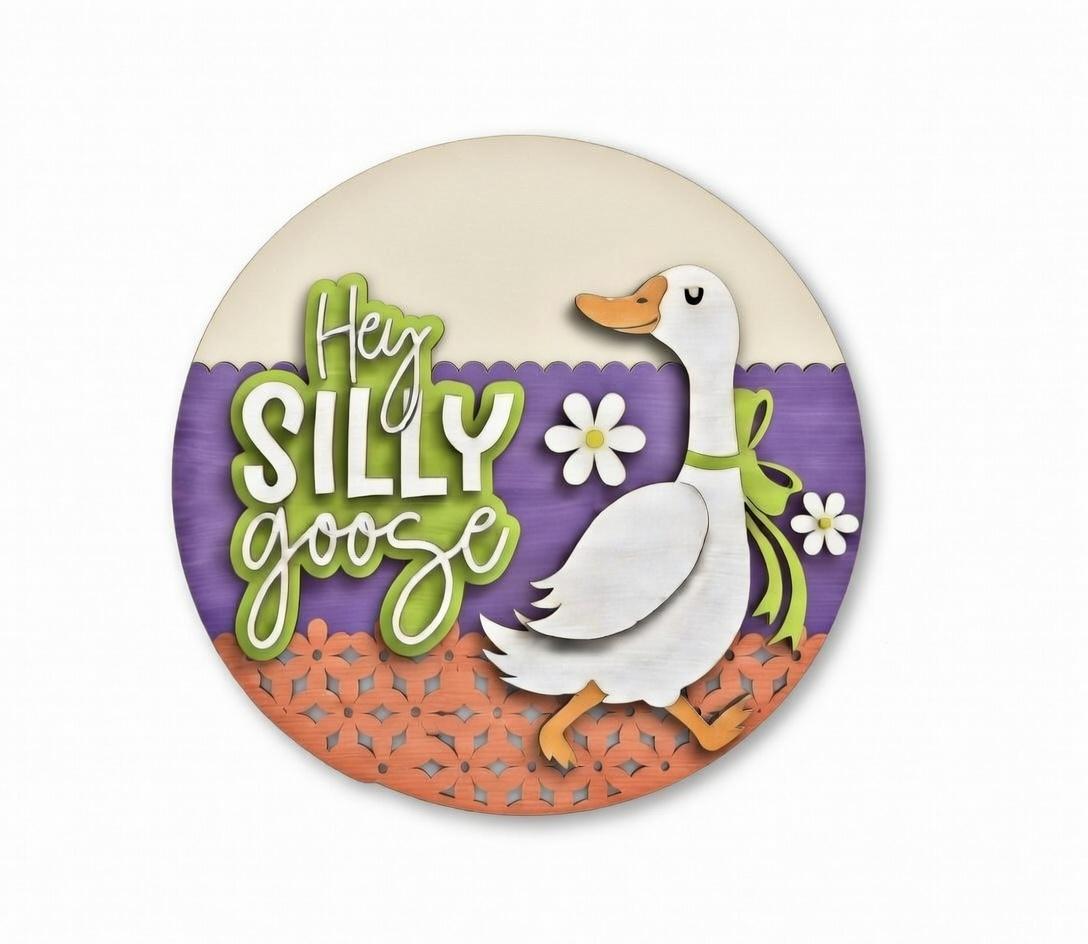 Hey Silly Goose Door Hanger DiY