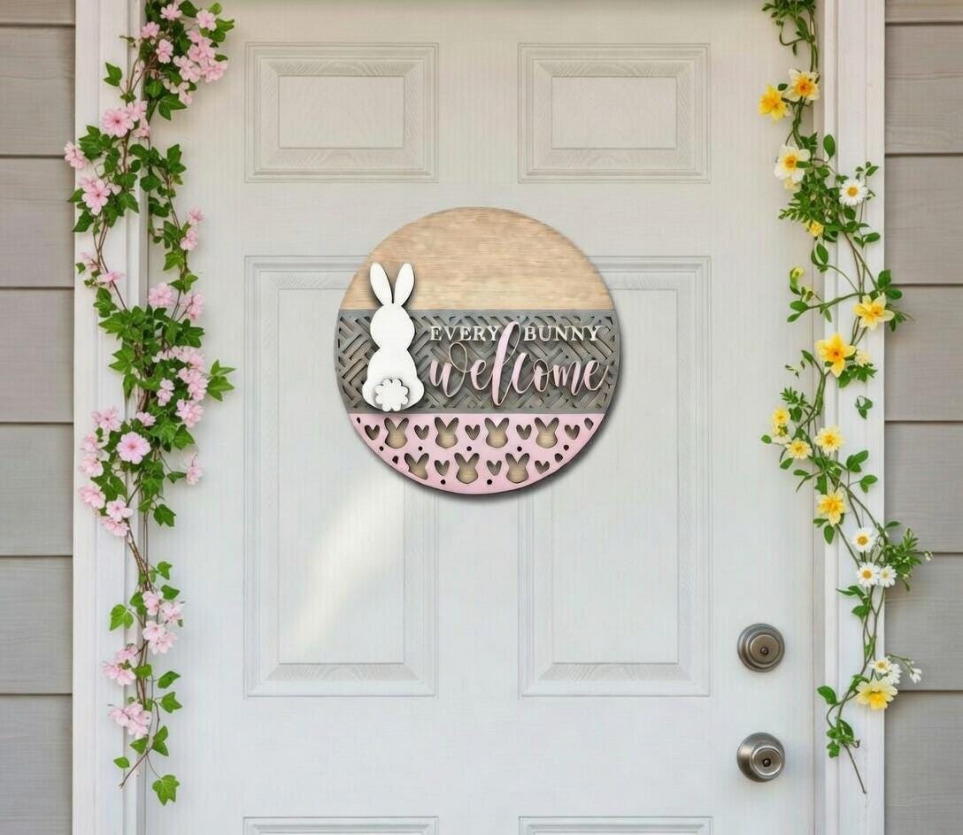 Easter - Welcome Every Bunny Door Hanger DiY