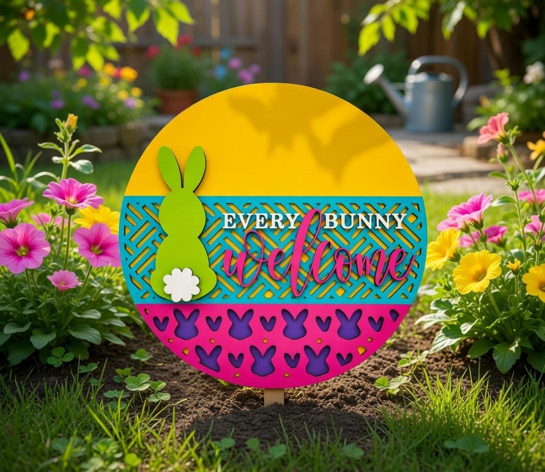 Easter - Welcome Every Bunny Door Hanger DiY