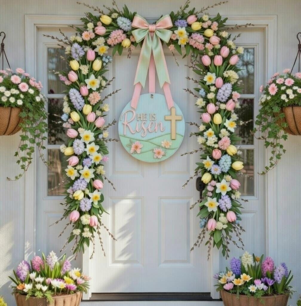 He is Risen Easter Door Hanger DiY