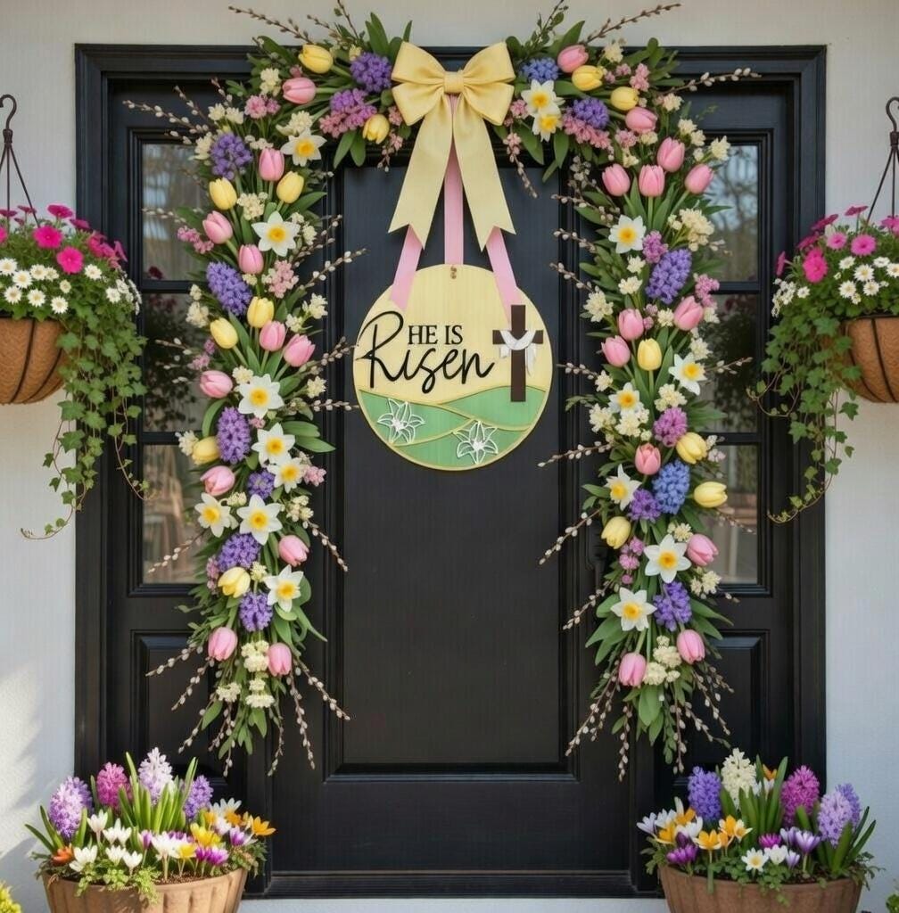 He is Risen Easter Door Hanger DiY