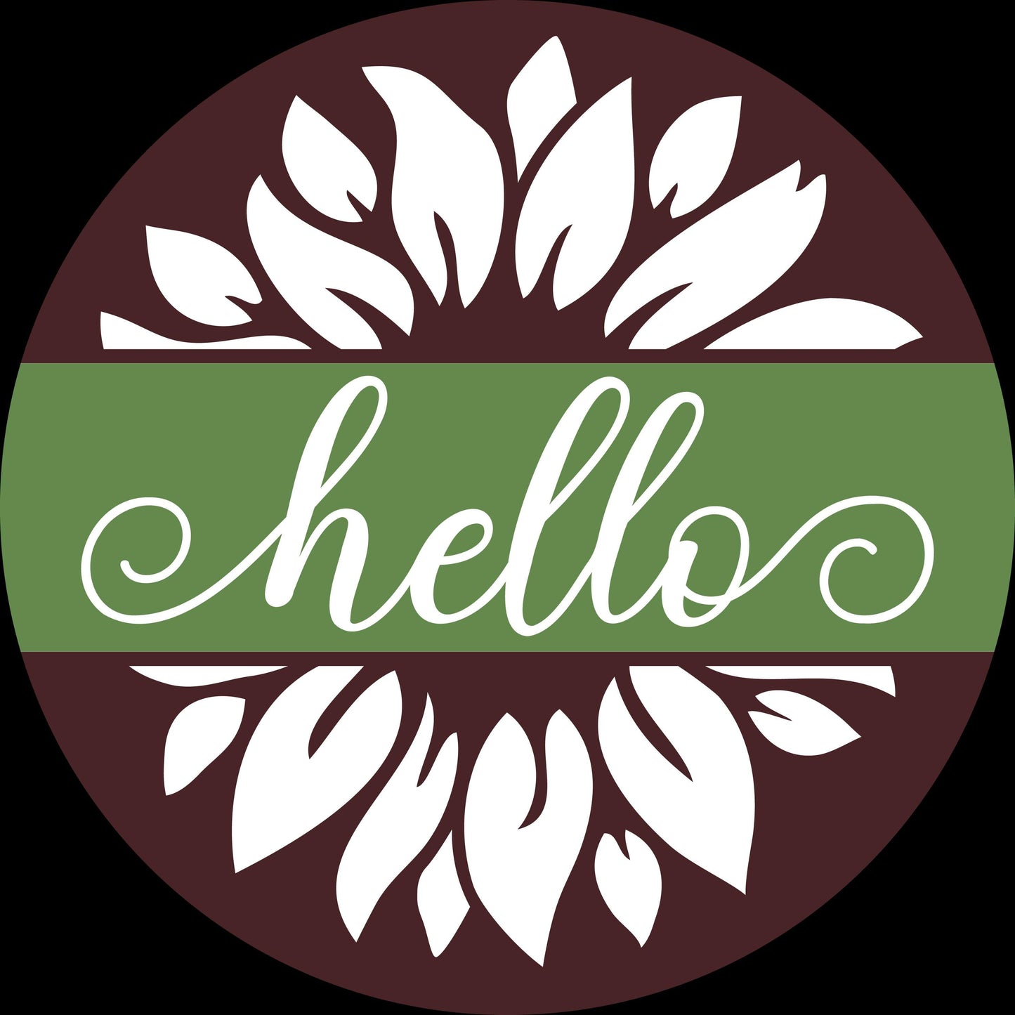 Hello Sunflower Door Hanger DiY