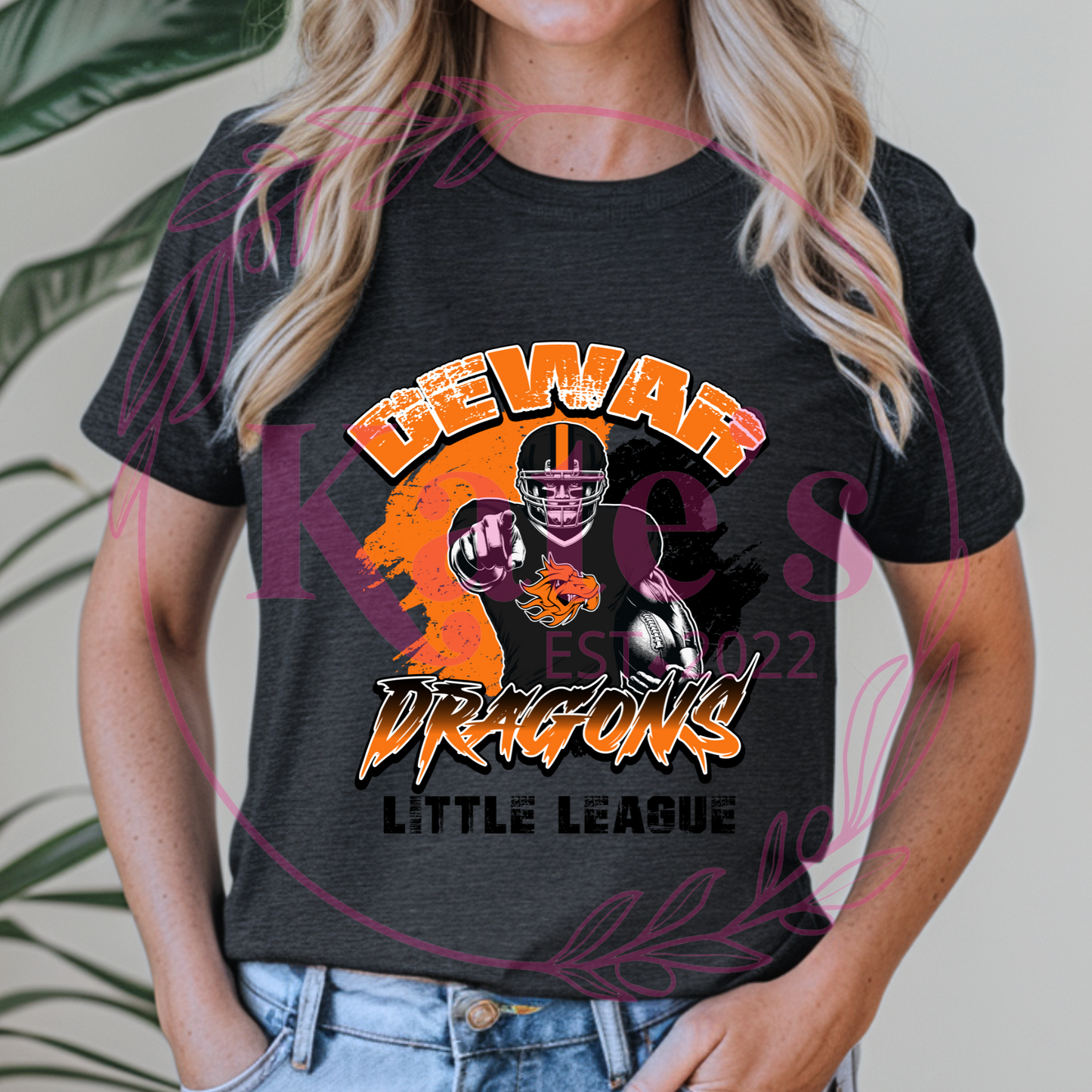 Dewar Dragons Football Little League Shirt