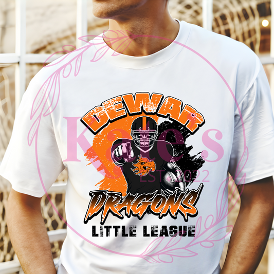 Dewar Dragons Football Little League Shirt