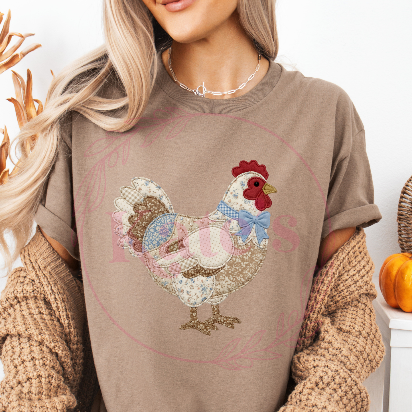 Patchwork Chicken Shirt