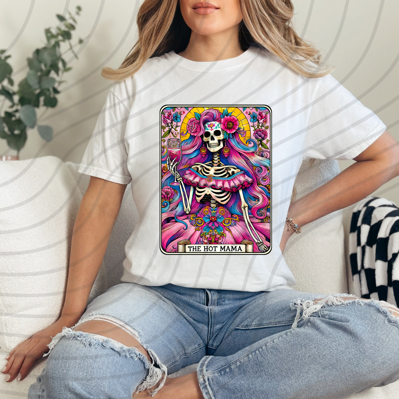 The Hot Mama Tarot Direct-To-Film Transfer