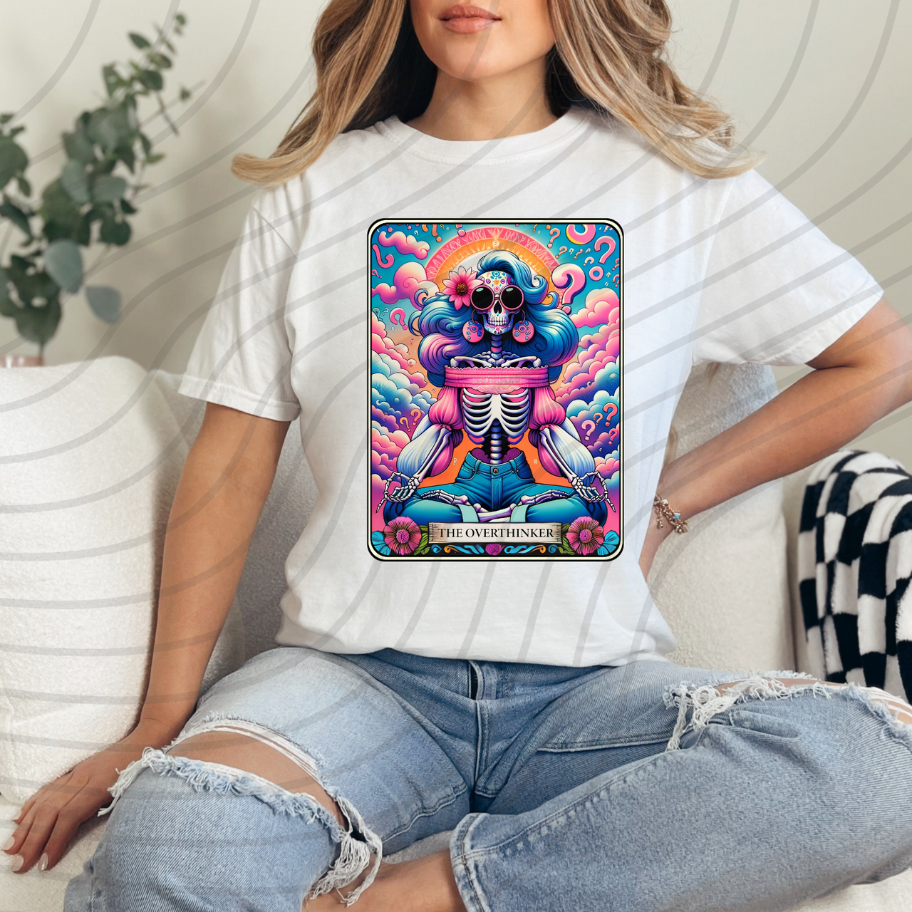 The Overthinker Tarot Direct-To-Film Transfer