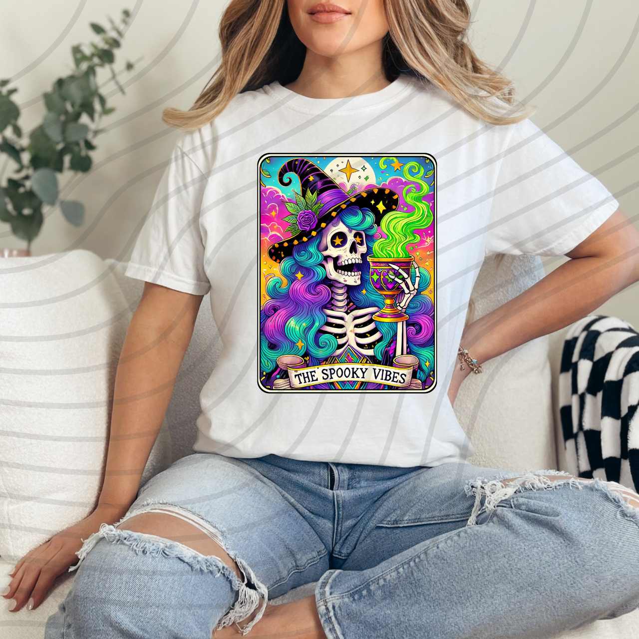 The Spooky Vibe Tarot Direct-To-Film Transfer