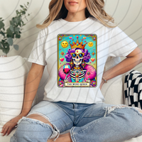The Wine Queen Tarot Direct-To-Film Transfer