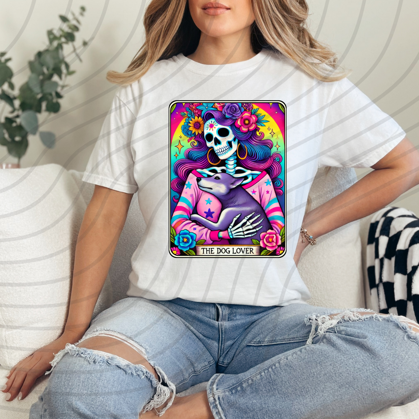 The Dog Lover Tarot Direct-To-Film Transfer