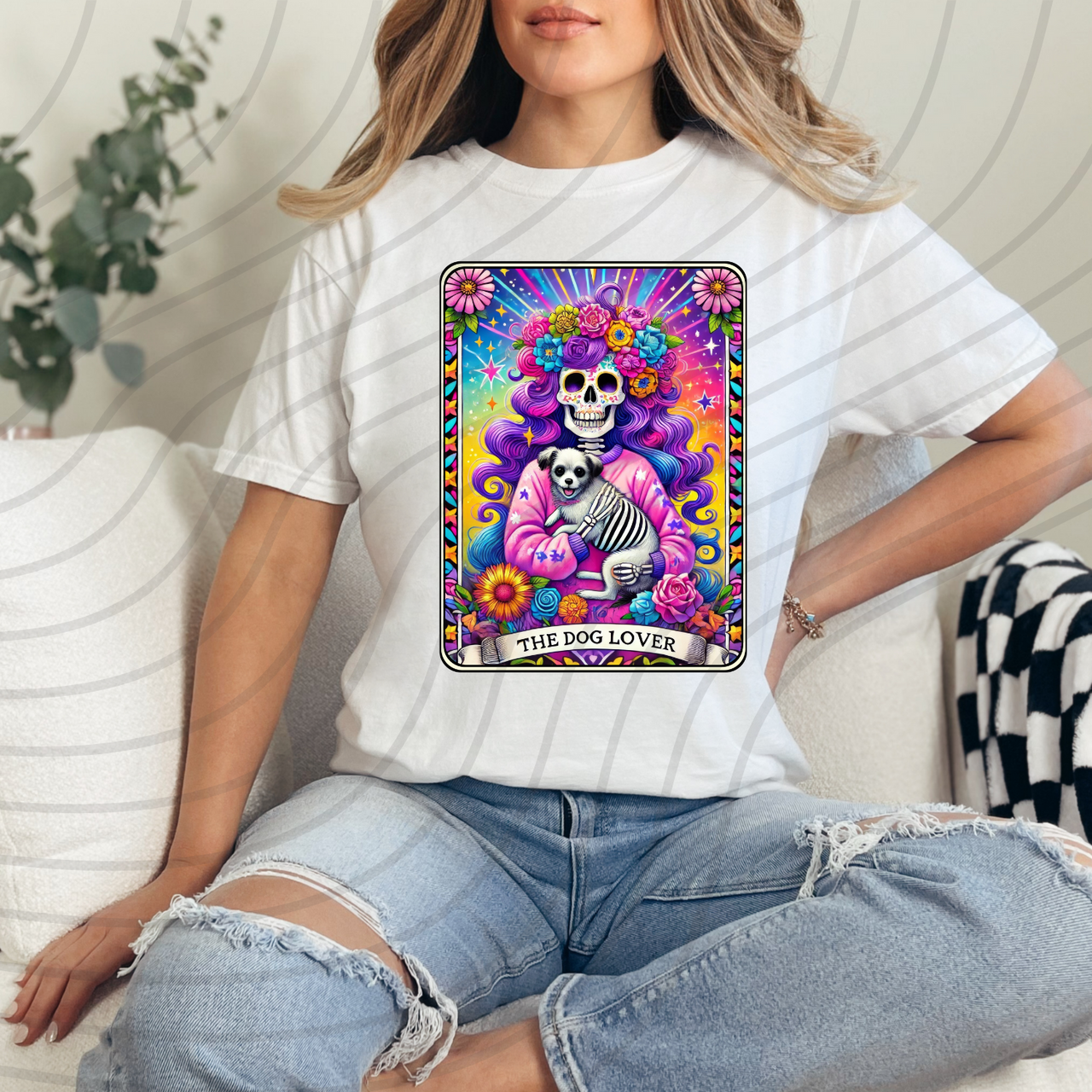 The Dog Lover Tarot Direct-To-Film Transfer