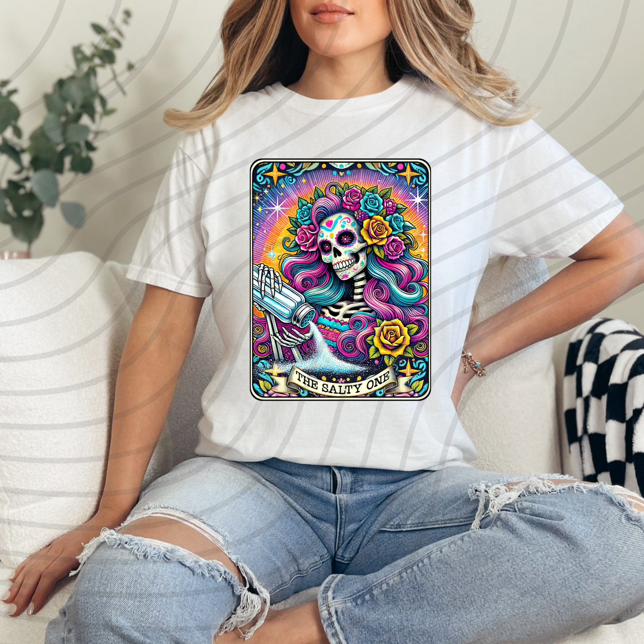 The Salty One Tarot Direct-To-Film Transfer